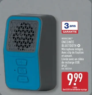 WORKZONE® ENCEINTE BLUETOOTH
