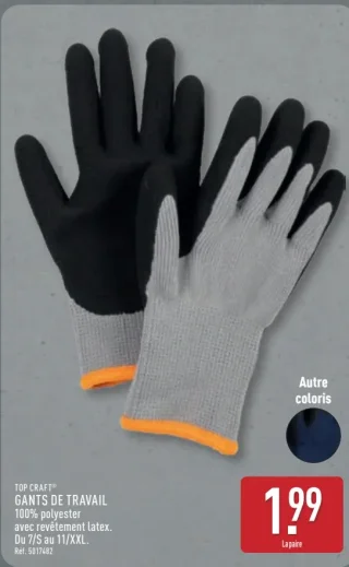 TOP CRAFT® GANTS DE TRAVAIL