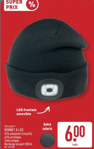 TOP CRAFT® BONNET À LED