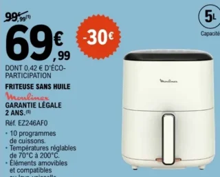 Friteuse sans huile Moulinex EZ246AF0