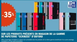 Gamme de papeterie "SCRIBZEE" d'Oxford