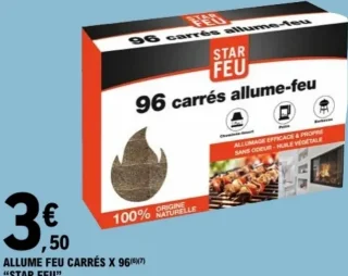 Allume feu carrés x 96 "STAR FEU"