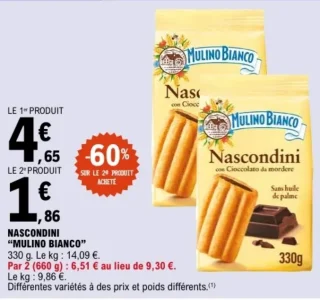Biscuits Nascondini "MULINO BIANCO"