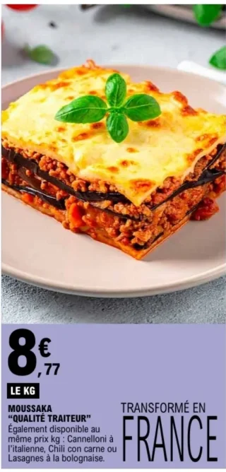 Moussaka "Qualité Traiteur"