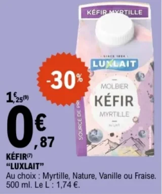 Luxlait Kéfir Myrtille