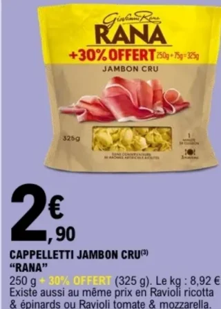 Cappelletti jambon cru Giovanni Rana