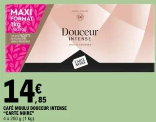 Café moulu Douceur Intense "Carte Noire"