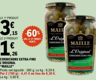 Cornichons Extra-fins L'Original Maille