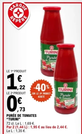 Purée de tomates "TURINI"