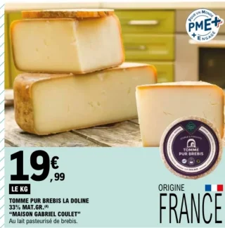 Tomme pur brebis La Doline Maison Gabriel Coulet