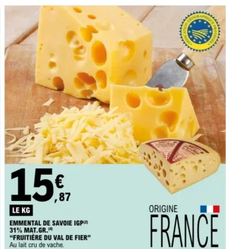 Emmental de Savoie IGP Fruitière du Val de Fier