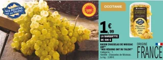 Raisin Chasselas de Moissac AOP "Nos Régions ont du Talent"