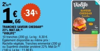 Tranches Saveur Cheddar Violife