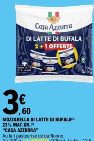 Mozzarella di Latte di Bufala Casa Azzurra
