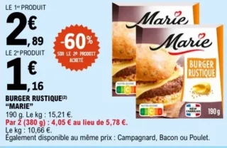 Burger Rustique Marie