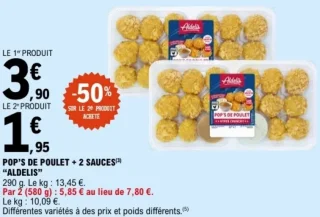 Pop's de Poulet + 2 Sauces Aldelis