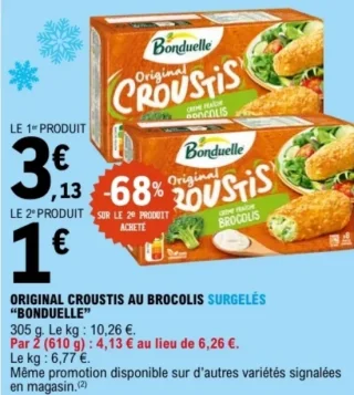 Original Croustis au Brocolis Bonduelle