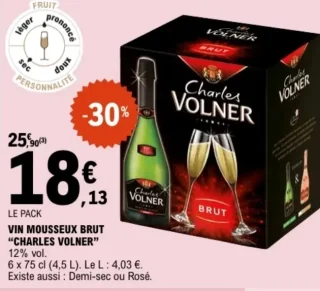 Vin mousseux brut "Charles Volner"
