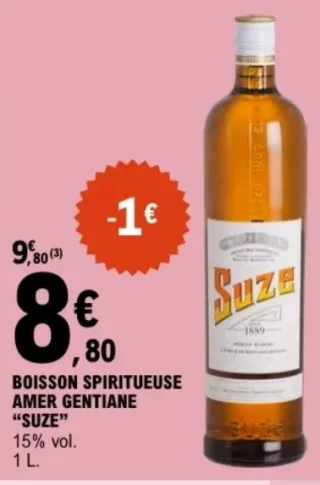 Boisson spiritueuse amer gentiane "Suze"