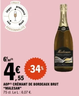 AOP Crémant de Bordeaux brut "Malesan"