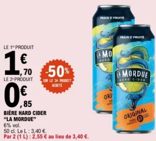 Bière Hard Cider "La Mordue"