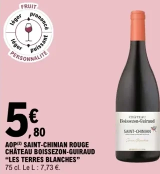 AOP Saint-Chinian Rouge Château Boissezon-Guiraud "Les Terres Blanches"