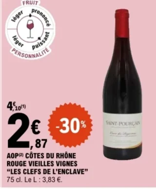 AOP Côtes du Rhône Rouge Vieilles Vignes "Les Clefs de l'Enclave"