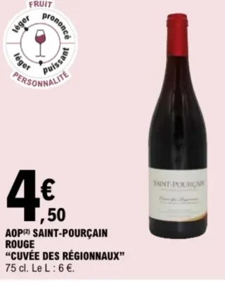 AOP Saint-Pourçain Rouge "Cuvée des Régionnaux"