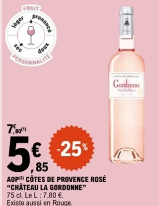 AOP Côtes de Provence Rosé "Château la Gordonne"