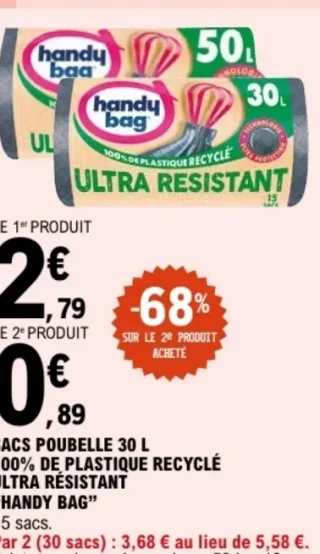 Sacs poubelle 30 L "Handy Bag"