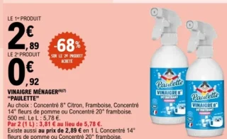 Vinaigre ménager "Paulette"