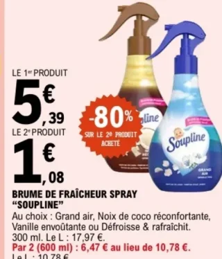 Brume de fraîcheur spray Soupline
