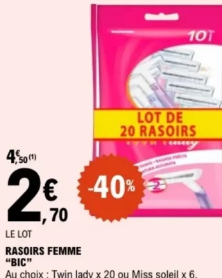 Rasoirs femme "Bic"