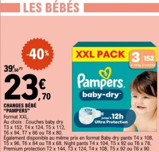 Changes bébé "Pampers"