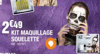 KIT MAQUILLAGE SQUELETTE