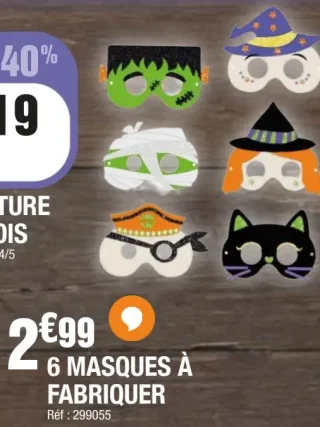 6 MASQUES À FABRIQUER