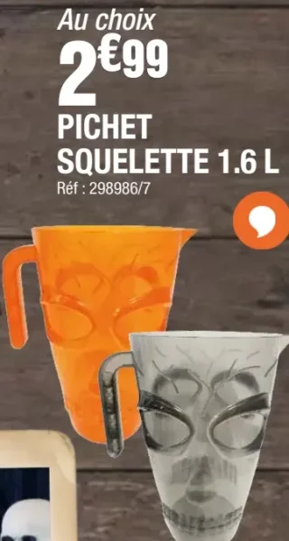 Pichet squelette 1.6 l