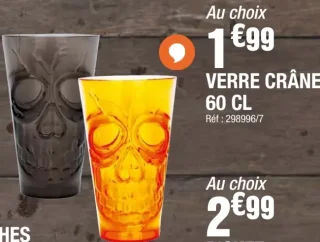 Verre crâne 60 cl