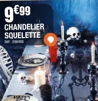 Chandelier squelette