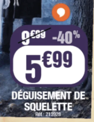 Déguisement de squelette