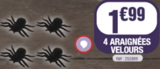 4 Araignées velours