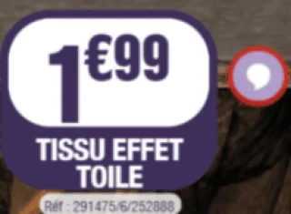 Tissu effet toile