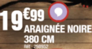 Araignée noire 380 cm