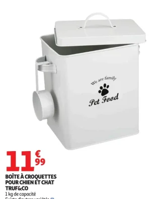 BOÎTE À CROQUETTES POUR CHIEN ET CHAT TRUF&CO