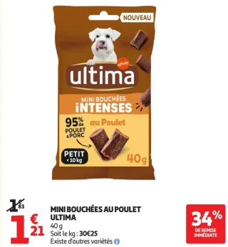 Ultima Mini Bouchées Intenses au Poulet