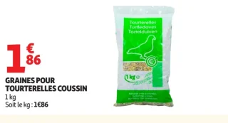 Graines pour tourterelles Coussin