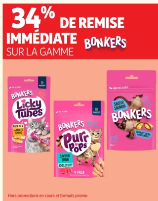 Gamme de friandises pour chat Bonkers