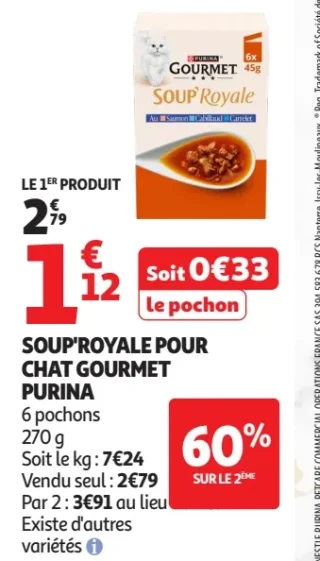 Soup'Royale pour Chat Gourmet Purina