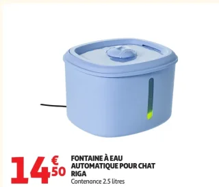 Fontaine à eau automatique pour chat Riga