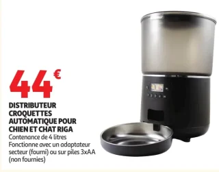 Distributeur croquettes automatique pour chien et chat Riga